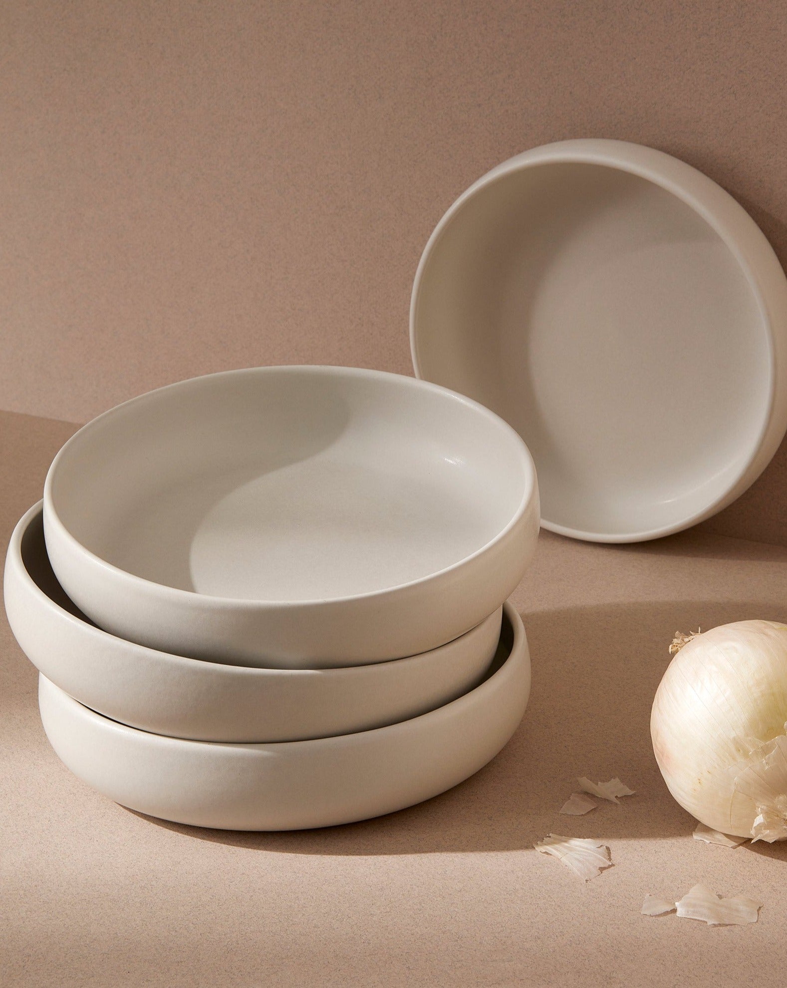 Ceramic Pasta Bowl or Dinner Plate Handmade Dinnerware Tabletop GHARYAN Stoneware Decoration