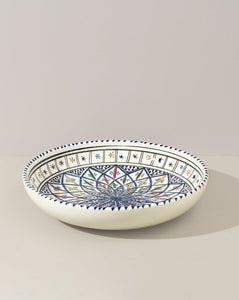 Ceramic Hand Painted Decorative Large Bowl | Terrata 12.6"