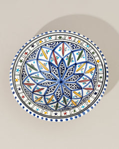 Ceramic Hand Painted Decorative Footed Plate | Terrata 9"