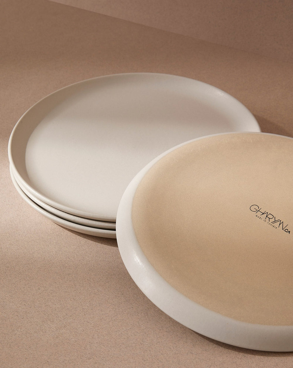Assiette plate à salad en grès | Edan 23.5 cm
