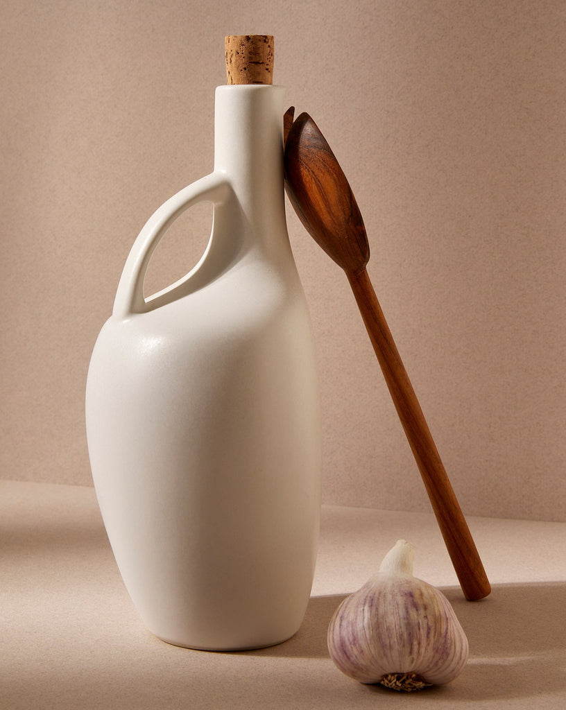 Ceramic Olive Oil Bottle | Stoneware Handmade Tableware & Tabletop
