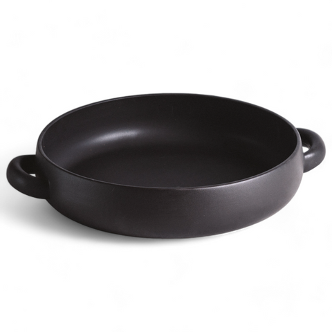Stoneware Serving Plate with Handles 13.4"