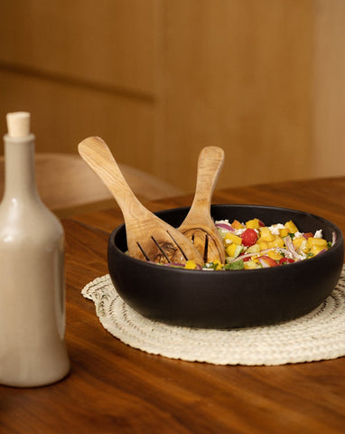 Stoneware Shallow Serving Bowl | EWA 60 oz