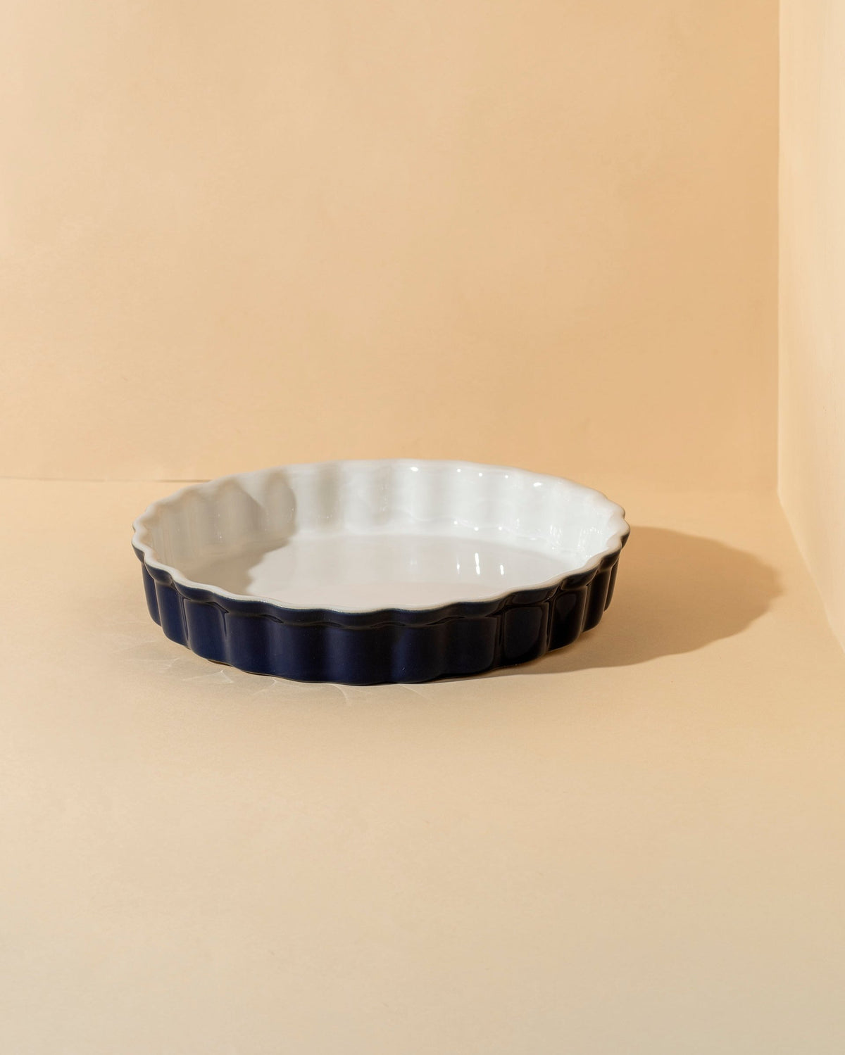 Plat à tarte rond en grès
