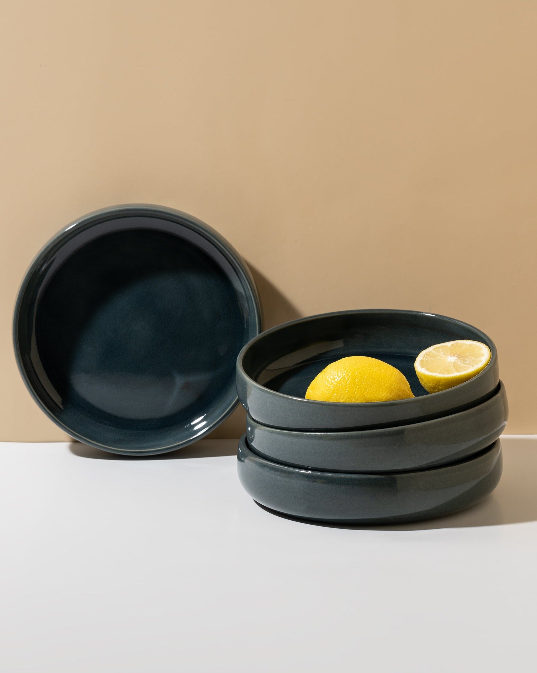 LE TAUCI Lot de 4 bols à pâtes de 1 020,6 g, salade, assiette de service, cadeau de pendaison de crémaillère, bol en céramique gaufrée pour pâtes LE TAUCI Lot de 4 bols à pâtes de 1 020,6 g, salade, assiette de service, cadeau de pendaison de crémaillère, bol en céramique gaufrée pour pâtes