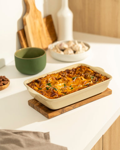 Plat à four en grès