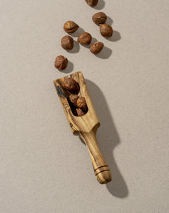 Petite scoop en bois d'olivier naturel