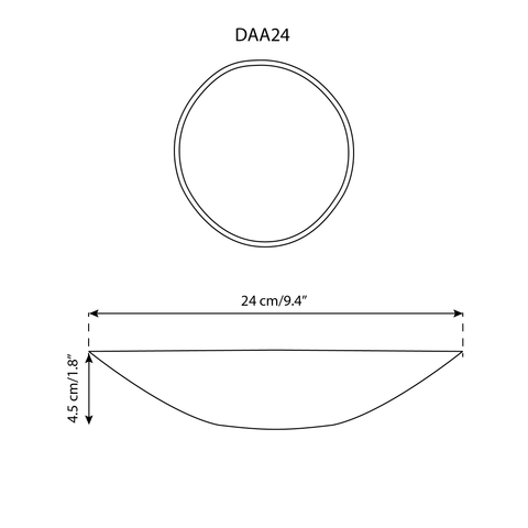 Stoneware Pasta Plate | Dadasi 9.4"