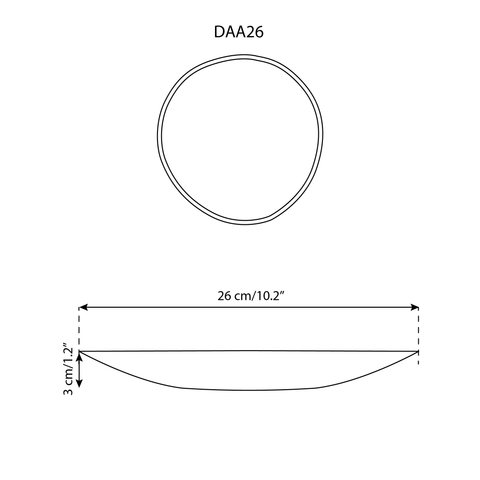 Stoneware Dinner Plate | Dadasi 10.2"
