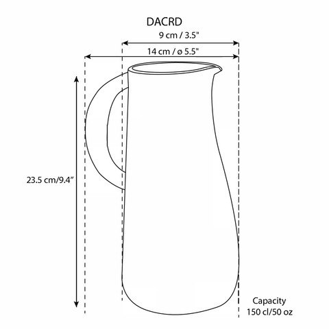 Stoneware Jug Dadasi 50 oz