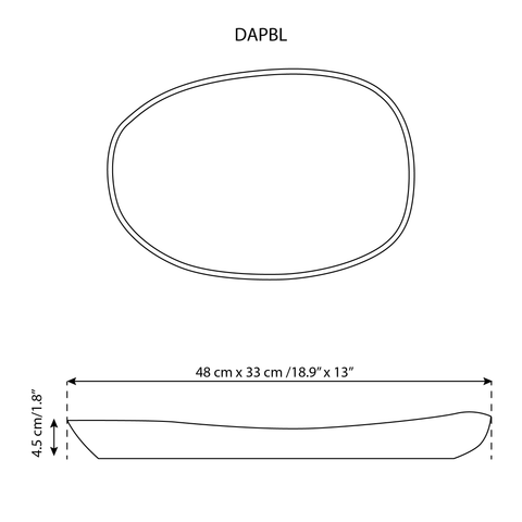 Plat de service oval | Dadasi