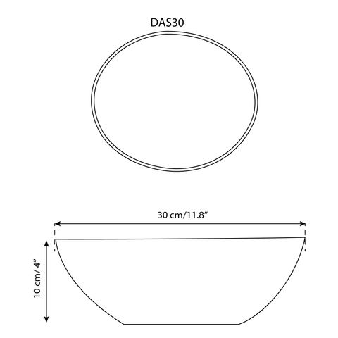 Saladier en grès | Dadasi 30 cm