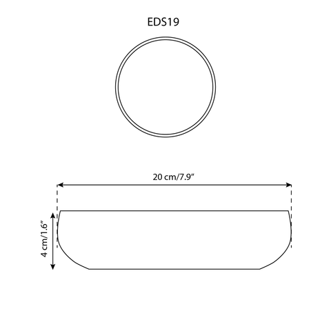 Assiette à diner en grès | Edan 20 cm 