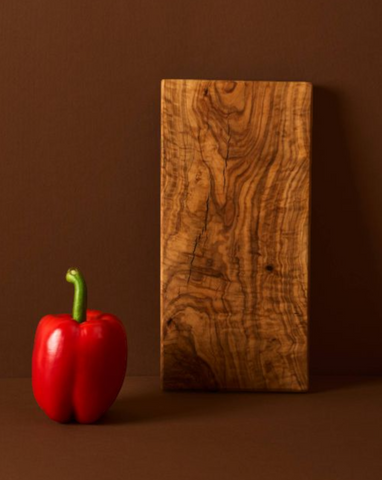 Planche rectangulaire en bois d'olivier naturel