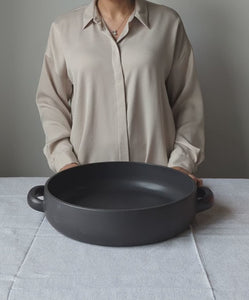 Large Serving Plate With Handles 13.4"