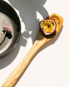 Organic Shaped Olive Wood Utensils Set