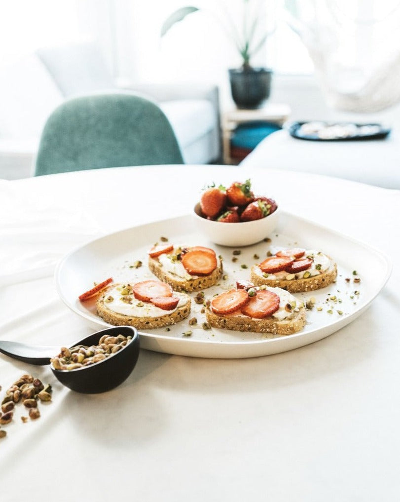 Plat de service en grès rond | Dadasi