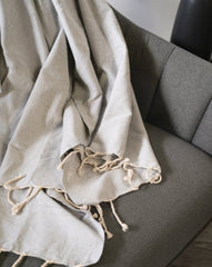 Serviette en Coton pour Spa & Plage | Gris